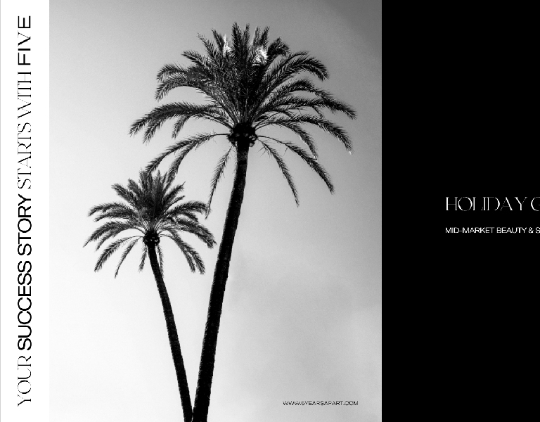 Makeup and Skincare Brand Beauty Featured Portfolio Image Palm Trees